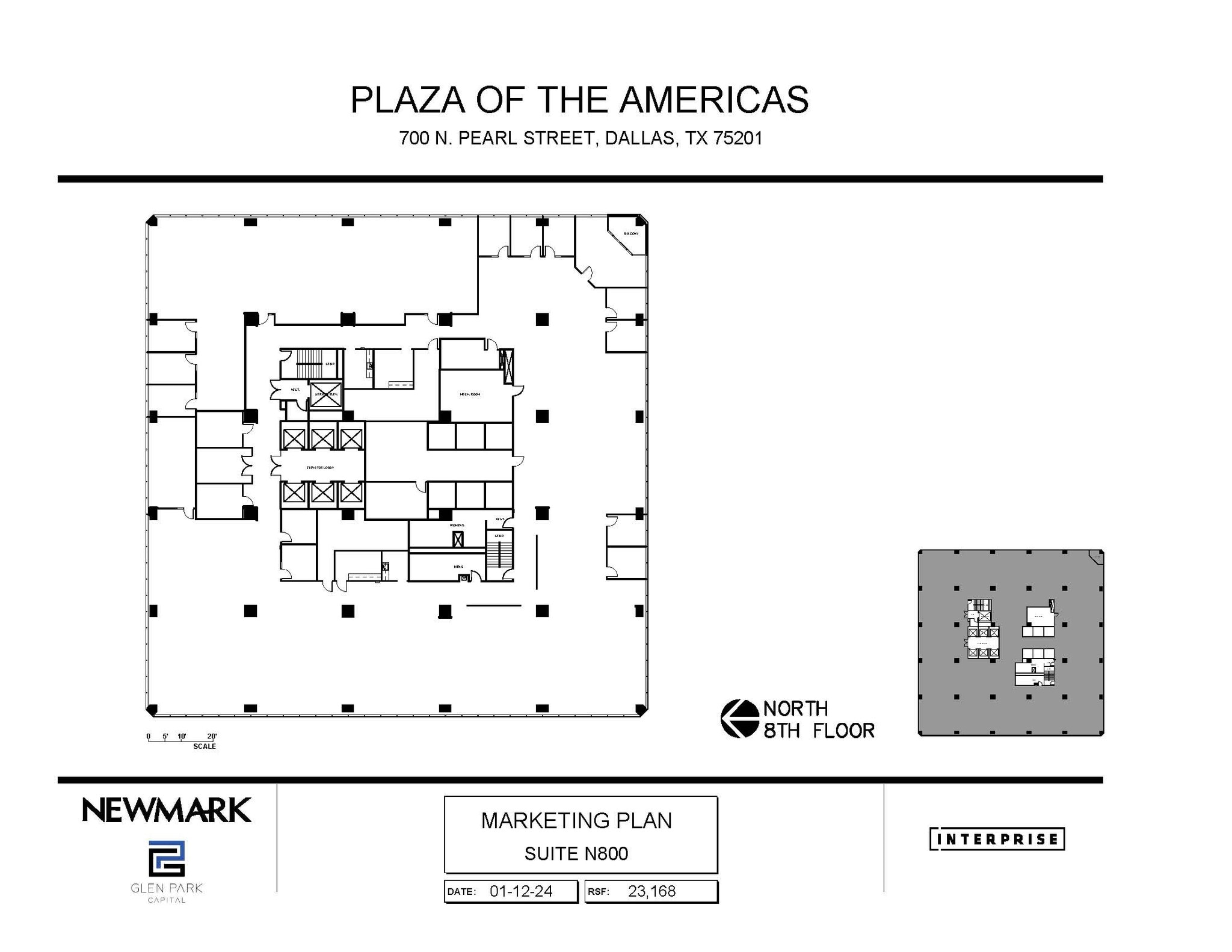 700 N Pearl St, Dallas, TX à louer Plan d’étage– Image 1 sur 1