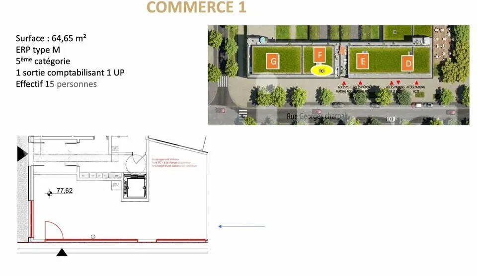 Local commercial dans Brétigny-sur-Orge à louer - Photo de l’immeuble – Image 3 sur 4