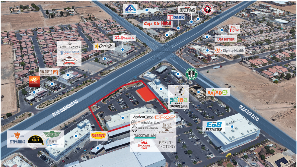 5025 Blue Diamond Rd, Las Vegas, NV à louer - Aérien – Image 3 sur 10