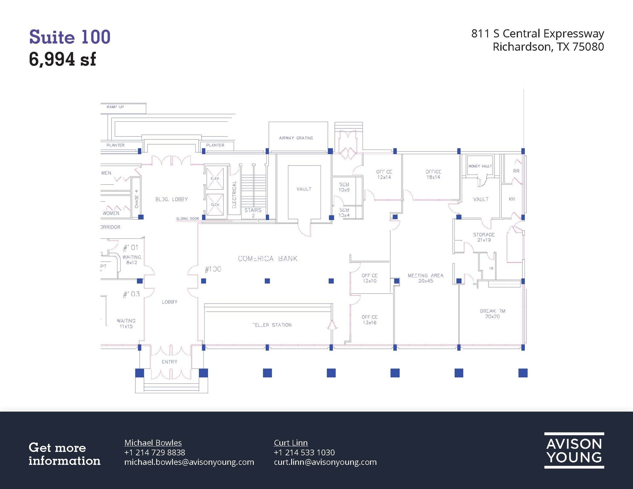 811 S Central Expy, Richardson, TX à louer Plan d’étage– Image 1 sur 2