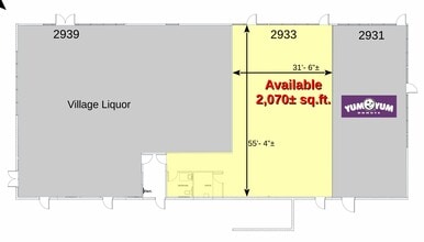 2969 G St, Merced, CA à louer Plan d’étage– Image 1 sur 1