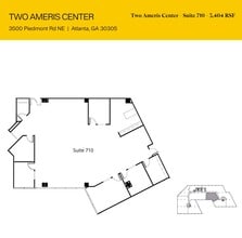 3500 Piedmont Rd NE, Atlanta, GA à louer Plan d’étage– Image 1 sur 1