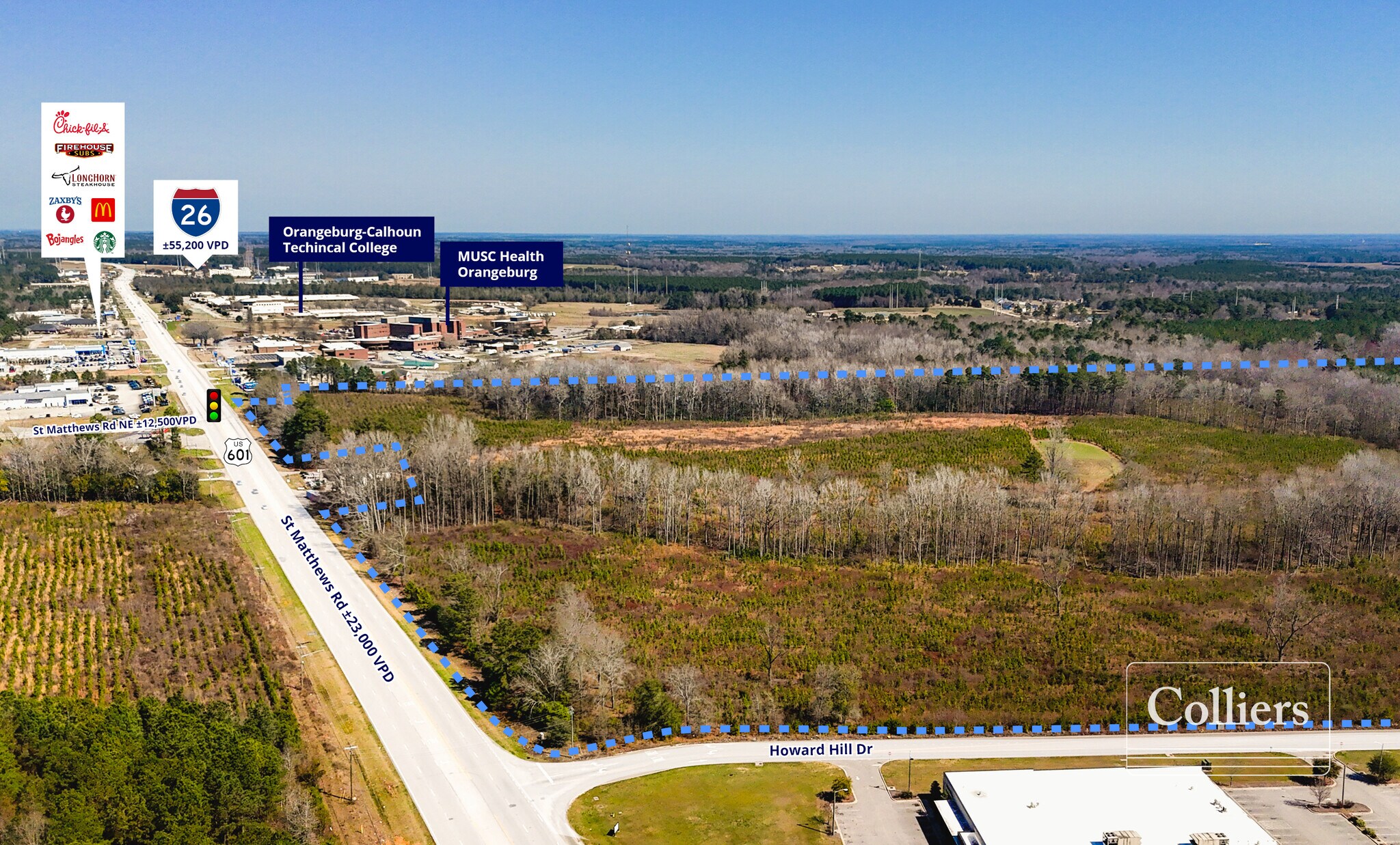 Hwy 601 & St Matthews, Orangeburg, SC à vendre Photo principale– Image 1 sur 6