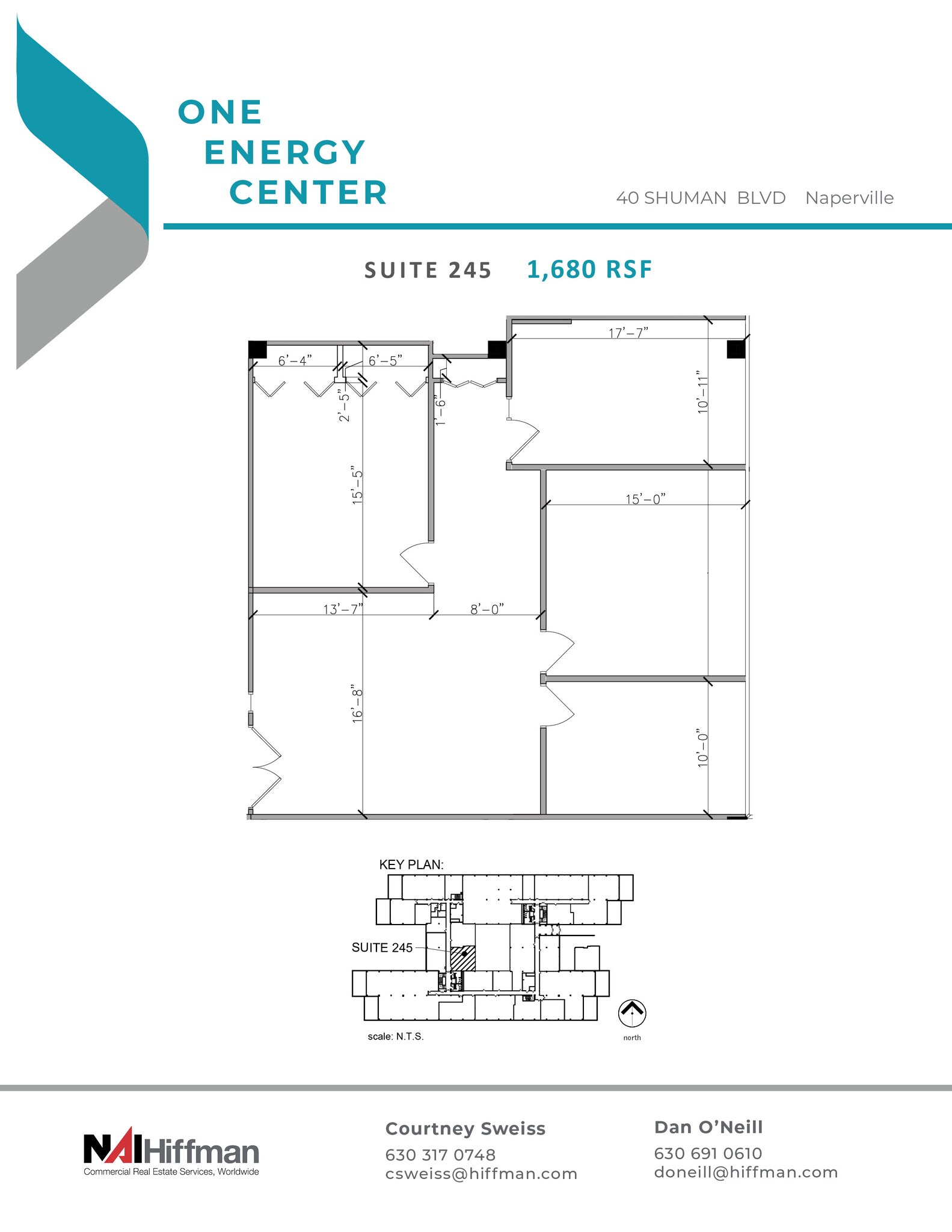 40 Shuman Blvd, Naperville, IL à louer Plan d’étage– Image 1 sur 1