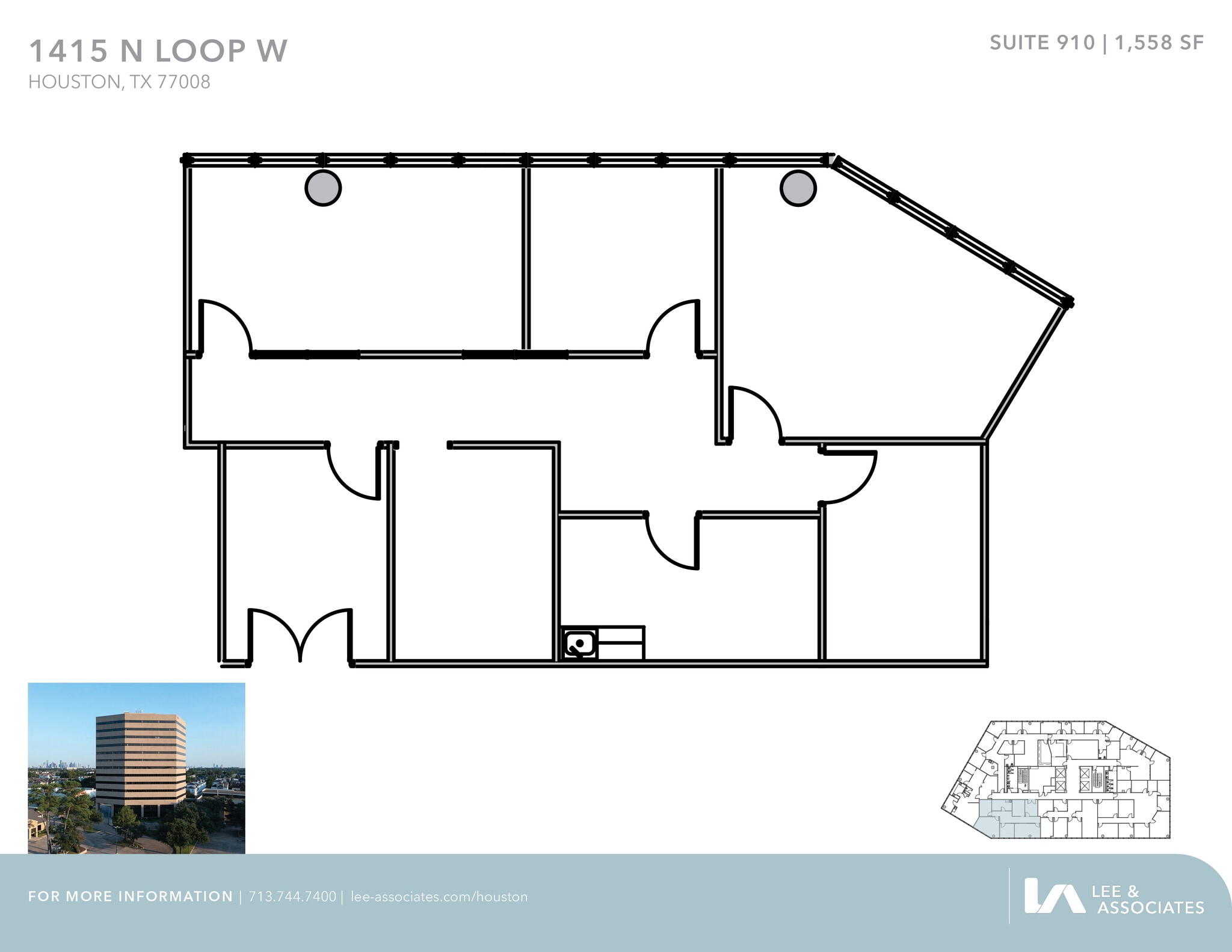 1415 North Loop W, Houston, TX à louer Plan d’étage– Image 1 sur 1