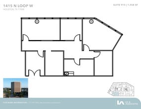 1415 North Loop W, Houston, TX à louer Plan d’étage– Image 1 sur 1