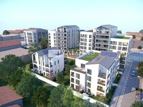 Lyon, RHO - Vue aérienne vue de carte