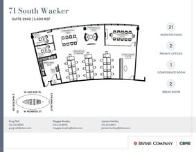 71 S Wacker Dr, Chicago, IL à louer Plan d’étage– Image 1 sur 4