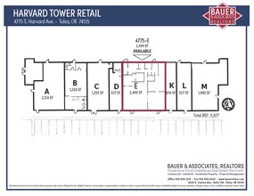 4775 S Harvard Ave, Tulsa, OK à louer Plan de site– Image 1 sur 1
