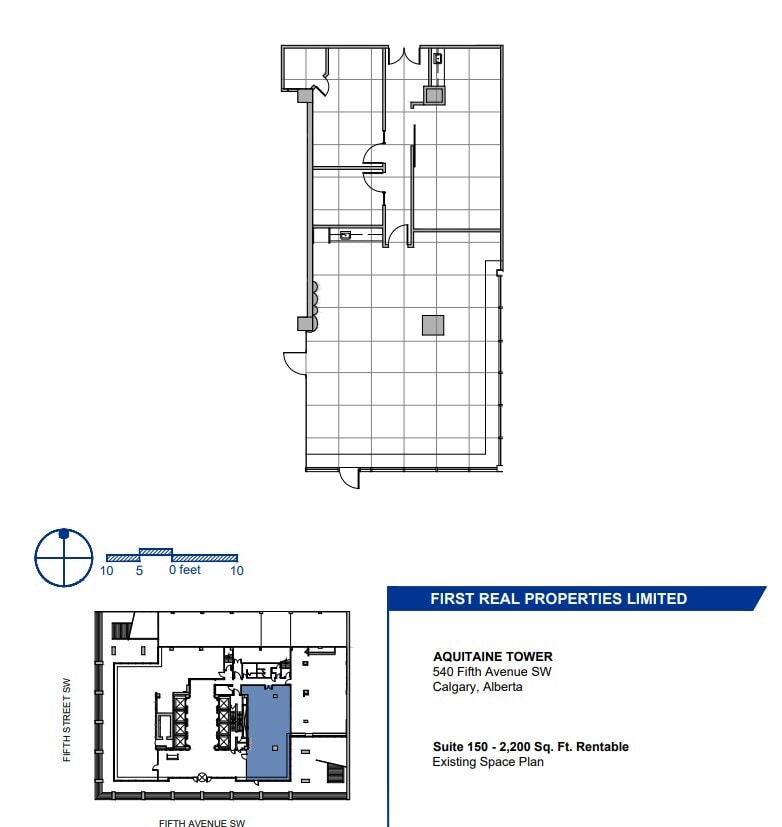 540 5th Ave SW, Calgary, AB à louer Plan d’étage– Image 1 sur 1
