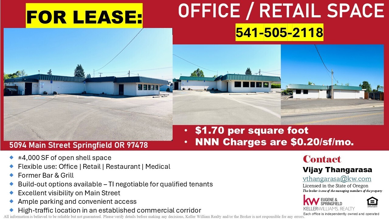 5094 Main St, Springfield, OR à louer Photo de l’immeuble– Image 1 sur 8