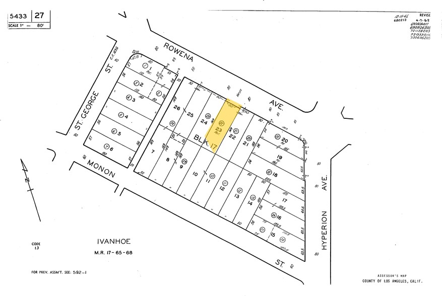 3124 Rowena Ave, Los Angeles, CA à vendre - Plan cadastral – Image 3 sur 20