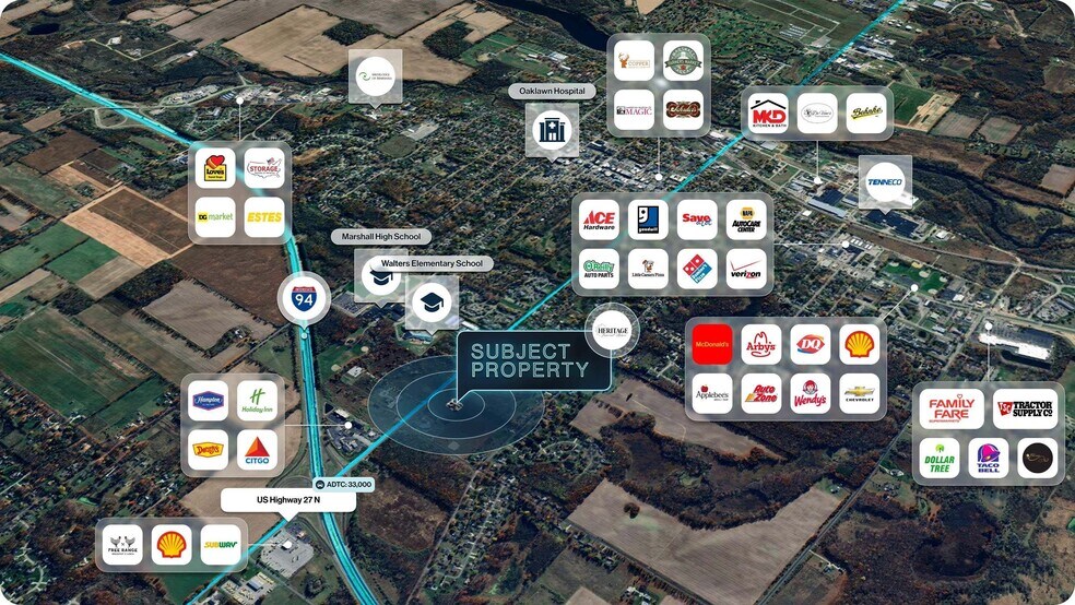 723 US Highway 27 N, Marshall, MI à vendre - Aérien – Image 2 sur 2