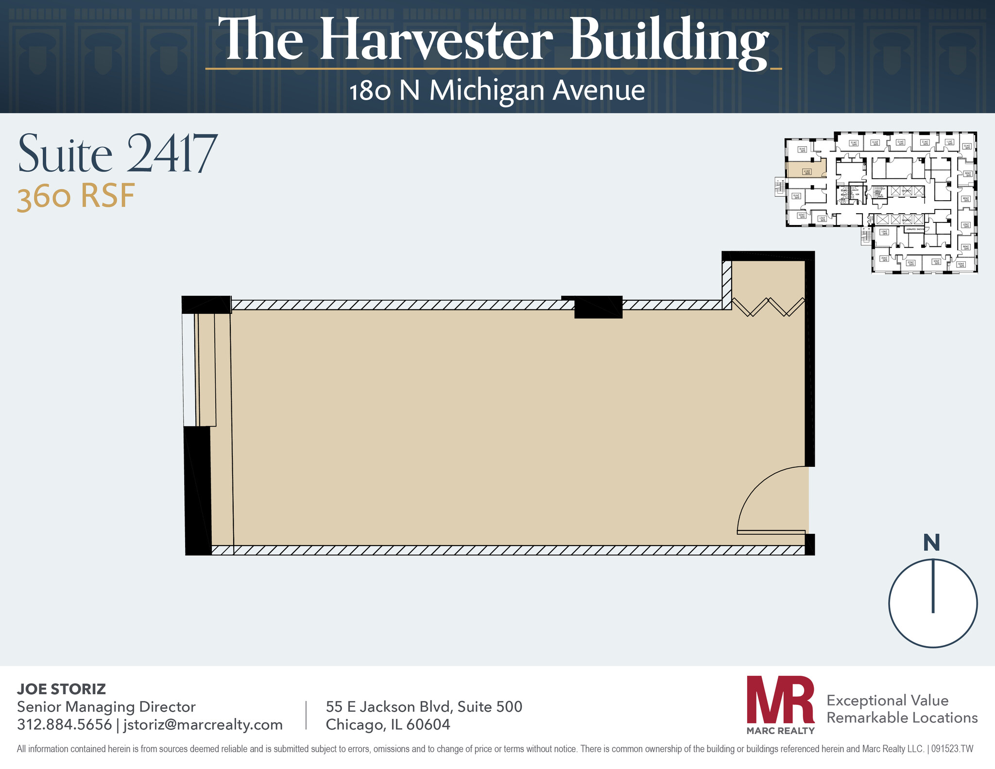 180 N Michigan Ave, Chicago, IL à louer Plan d’étage– Image 1 sur 1