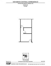 100 N Central Expy, Richardson, TX à louer Plan d’étage– Image 1 sur 2