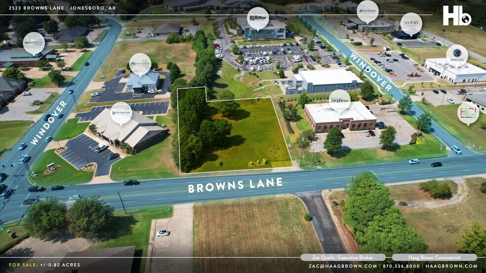 2523 Browns Ln, Jonesboro, AR à vendre - Aérien – Image 2 sur 3