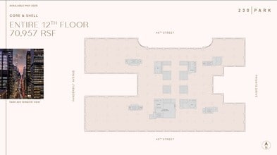 230 Park Ave, New York, NY à louer Plan d’étage– Image 1 sur 5
