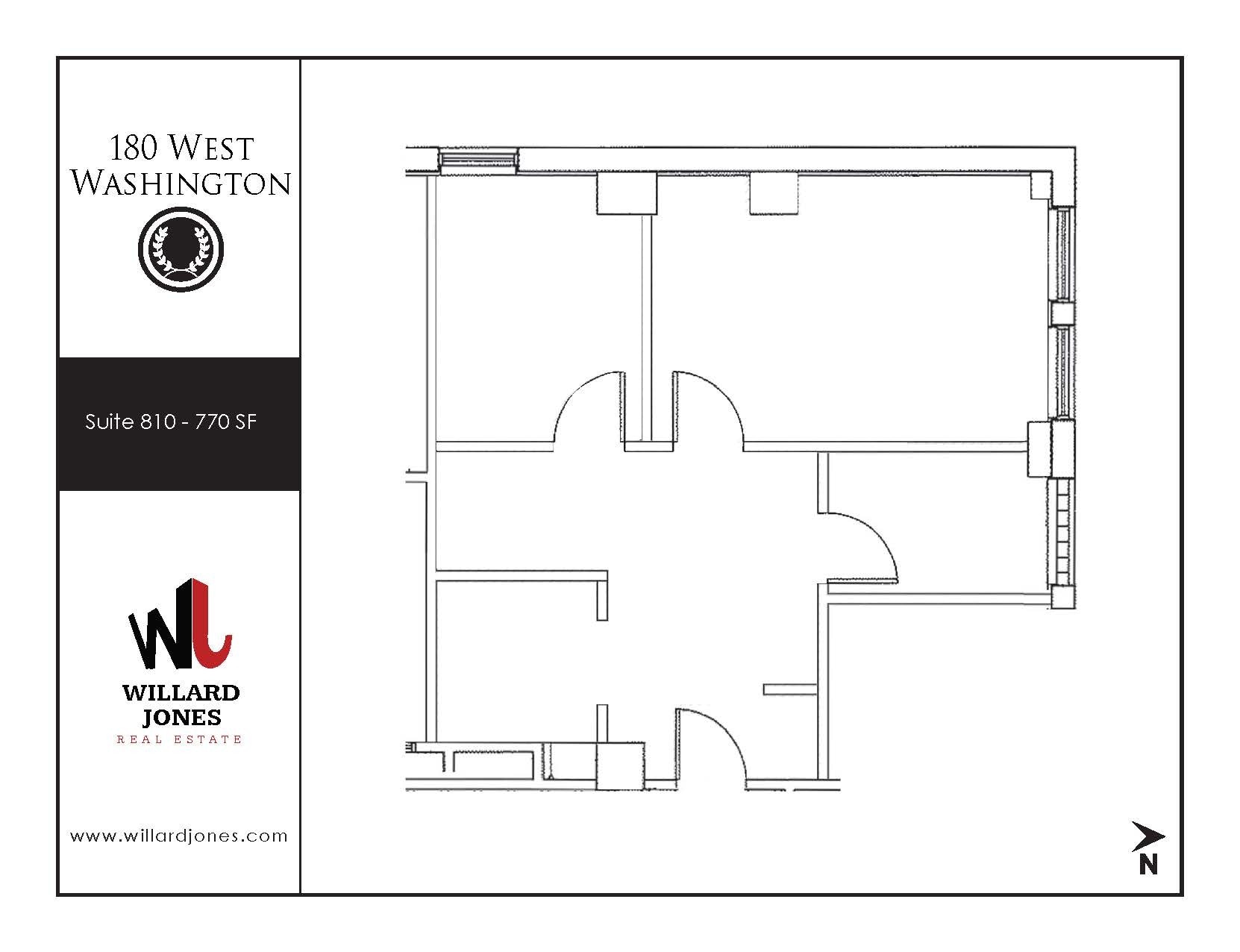 180 W Washington St, Chicago, IL à louer Plan d’étage– Image 1 sur 1
