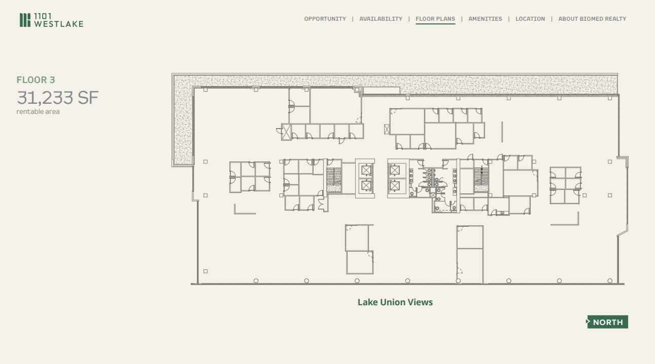 1101 Westlake Ave N, Seattle, WA à louer Plan d’étage– Image 1 sur 1