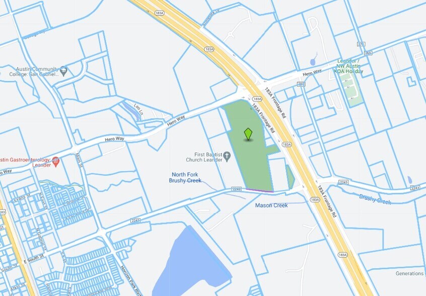 9701 183A Toll Road, Leander, TX à vendre - Plan cadastral – Image 3 sur 4