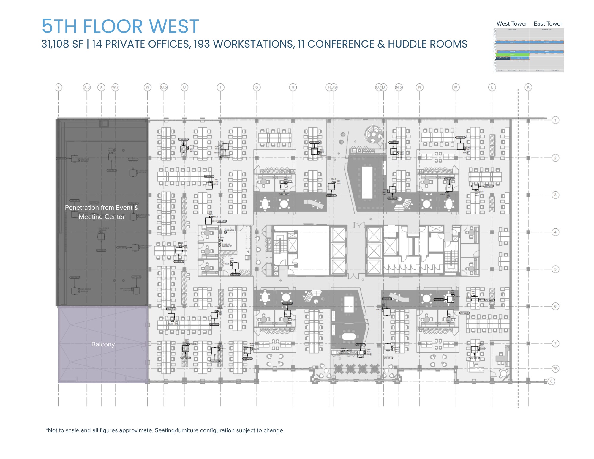 1301 K St NW, Washington, DC à louer Plan d’étage– Image 1 sur 1