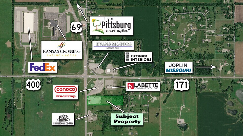 10847 NE Highway 69, Pittsburg, KS à vendre - Aérien – Image 1 sur 3