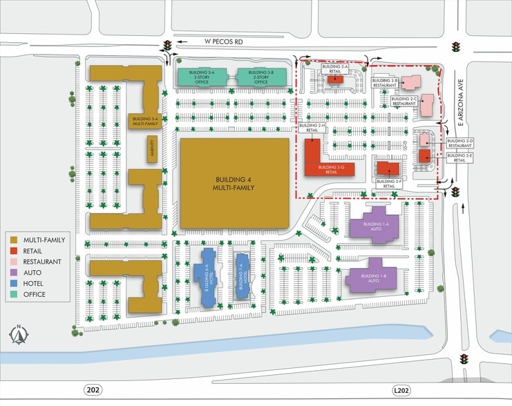 SWC Arizona Ave & Pecos Rd, Chandler, AZ à louer - Plan de site – Image 1 sur 8