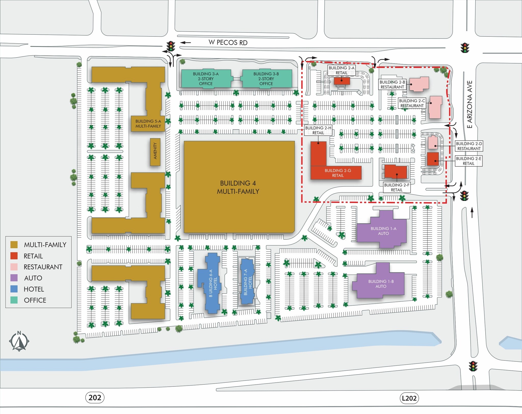 SWC Arizona Ave & Pecos Rd, Chandler, AZ à louer Plan de site– Image 1 sur 9