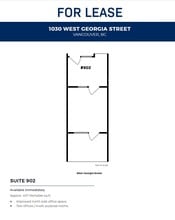 1030 W Georgia St, Vancouver, BC à louer Plan d’étage– Image 1 sur 1