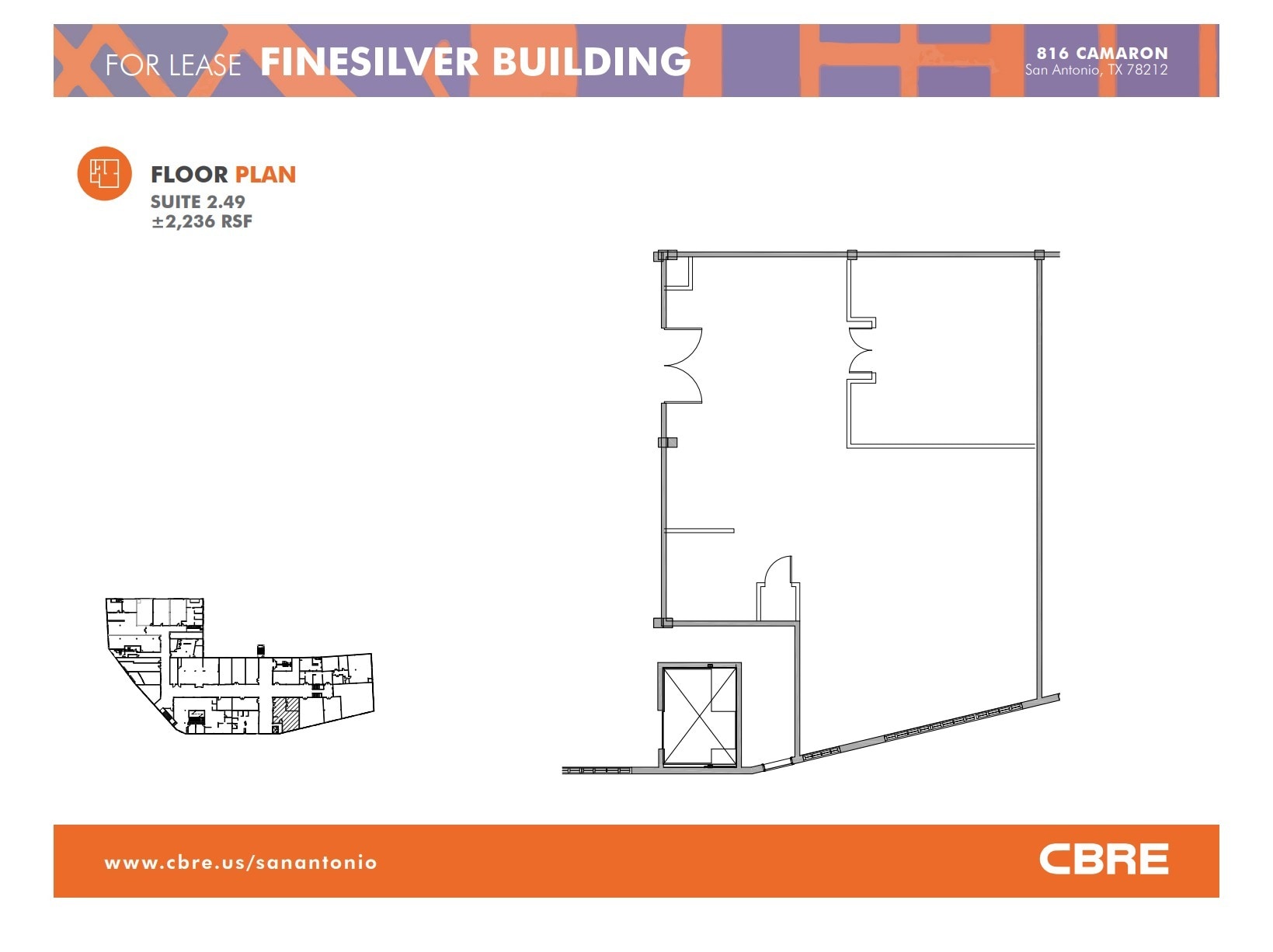 816 Camaron St, San Antonio, TX à louer Plan d’étage– Image 1 sur 1