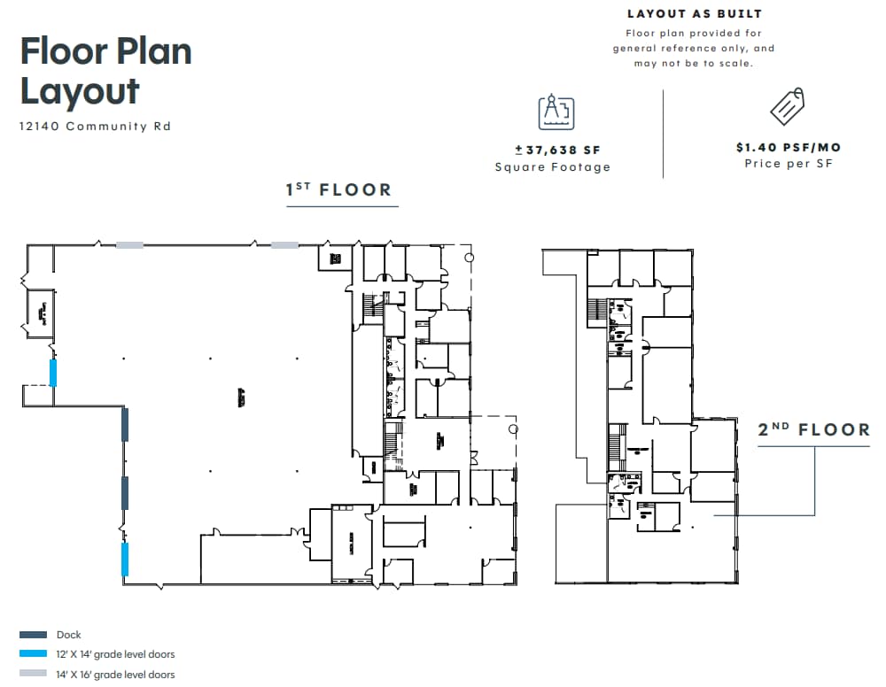 12140 Community Rd, Poway, CA à louer Plan d’étage– Image 1 sur 1