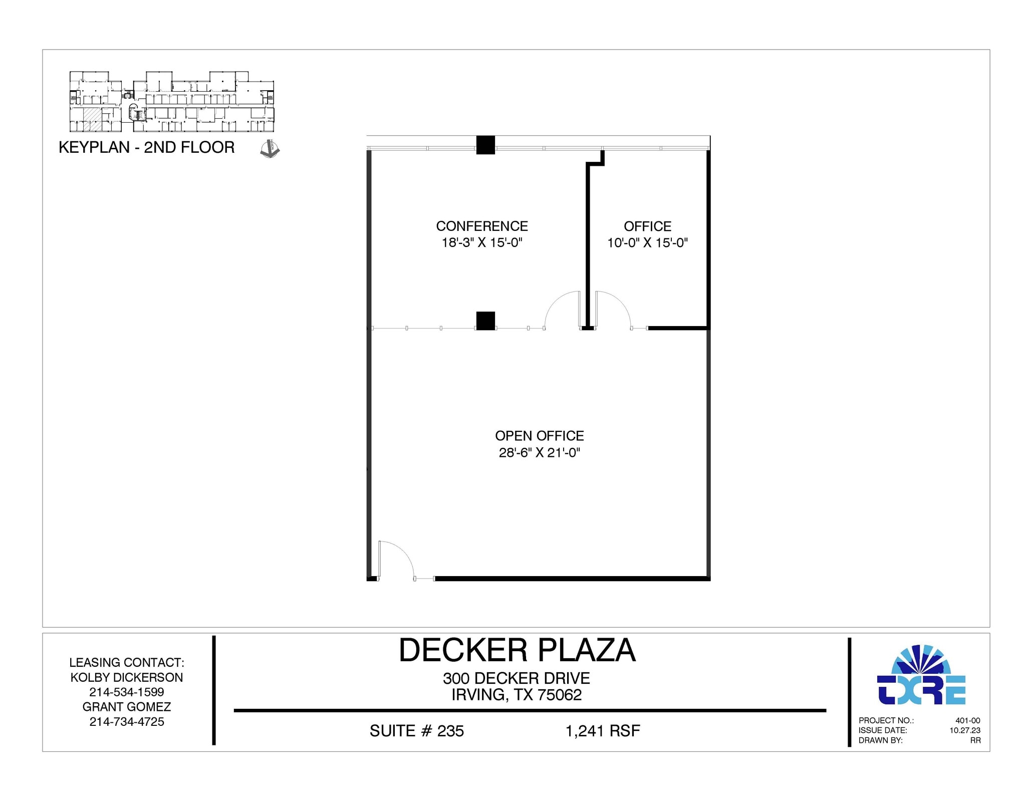 300 Decker Dr, Irving, TX à louer Plan d’étage– Image 1 sur 1
