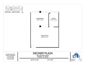 300 Decker Dr, Irving, TX à louer Plan d’étage– Image 1 sur 1