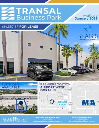 Plus de détails pour 8305 NW 27th St, Doral, FL - Industriel/Logistique à louer