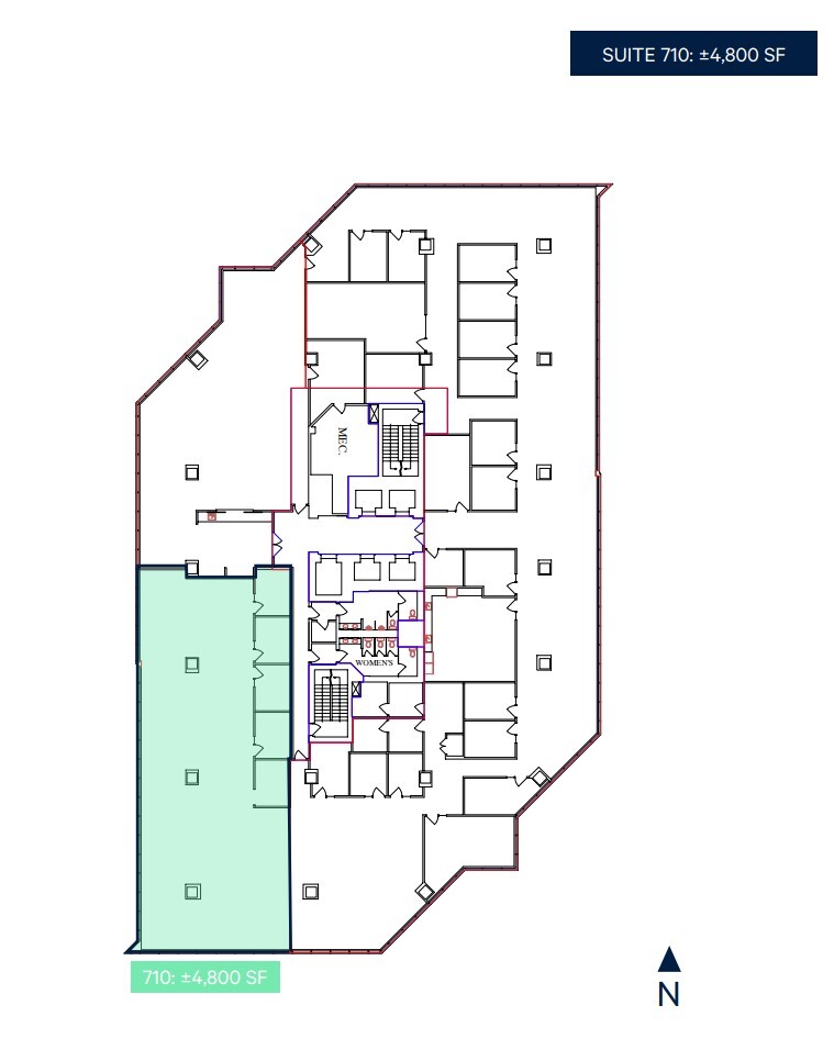 1100 1st St SE, Calgary, AB à louer Plan d’étage– Image 1 sur 1