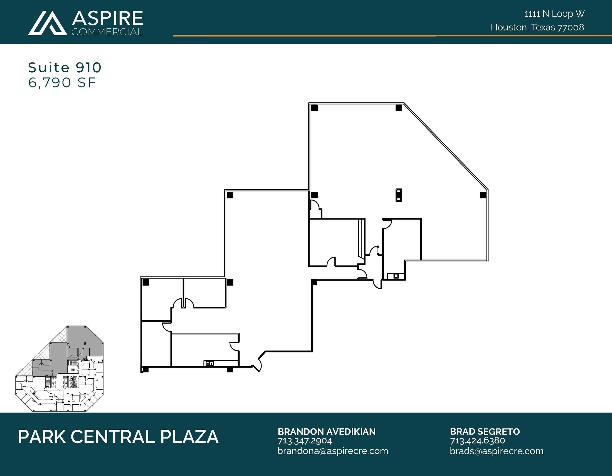 1111 N Loop W, Houston, TX à louer Plan d’étage– Image 1 sur 6