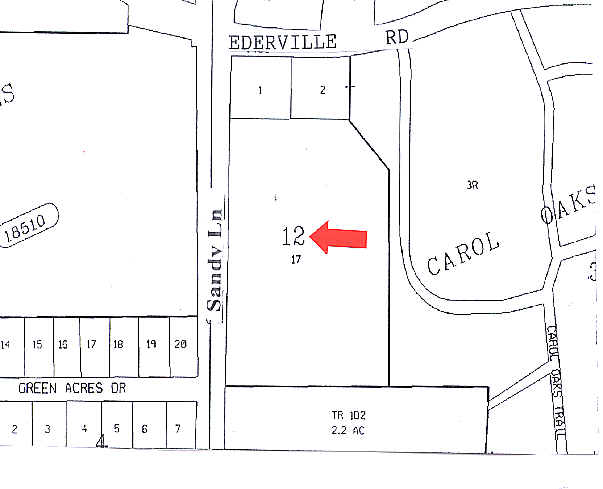1525 Sandy Ln, Fort Worth, TX à vendre - Plan cadastral – Image 3 sur 3