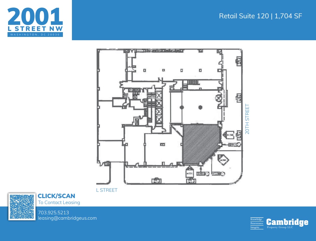 2001 L St NW, Washington, DC à louer Plan d’étage– Image 1 sur 1
