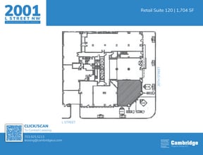 2001 L St NW, Washington, DC à louer Plan d’étage– Image 1 sur 1