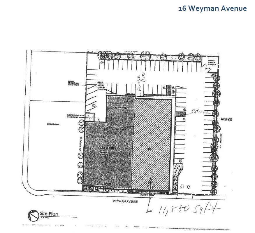 16 Weyman Ave, New Rochelle, NY à louer Plan de site– Image 1 sur 1