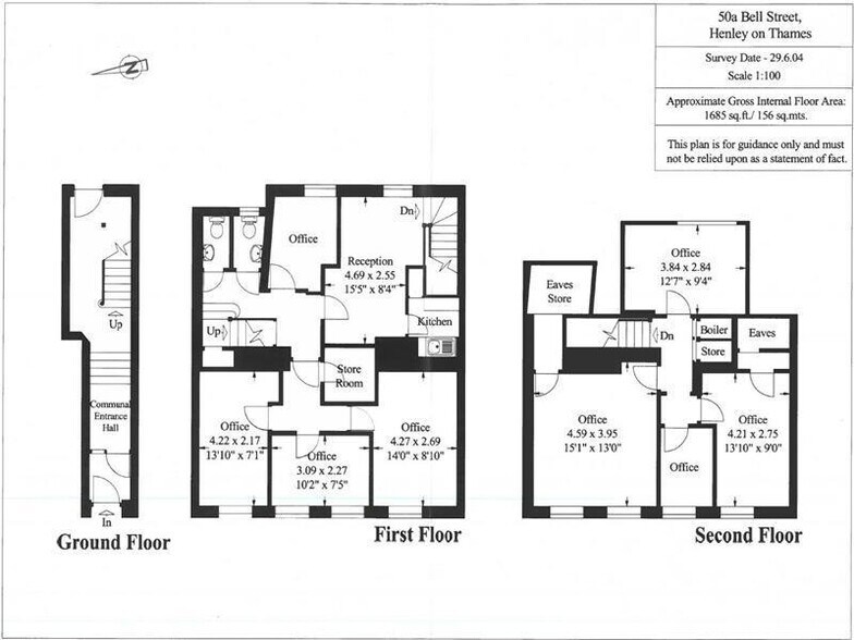 50a Bell St, Henley On Thames à louer - Plan d’étage – Image 2 sur 5