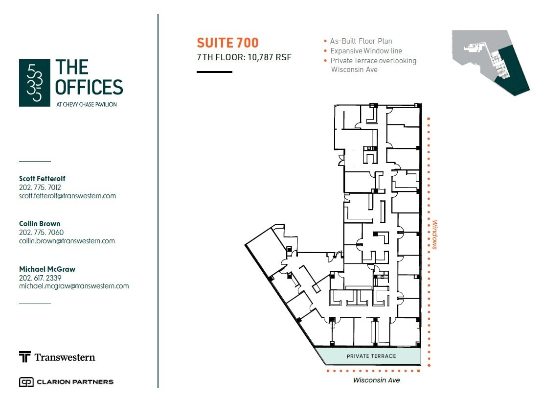 5335 Wisconsin Ave NW, Washington, DC à louer Plan d’étage– Image 1 sur 1