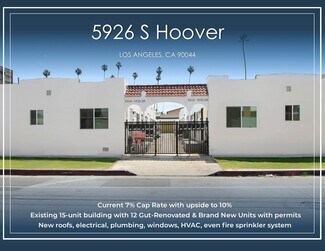 Plus de détails pour 5926 S Hoover St, Los Angeles, CA - Logement à vendre