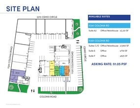 11251 Coloma Rd, Gold River, CA à louer Plan d’étage– Image 1 sur 1