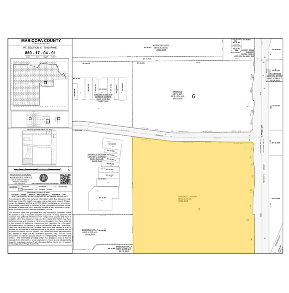 8530 S Priest Dr, Tempe, AZ à vendre - Plan cadastral – Image 3 sur 3