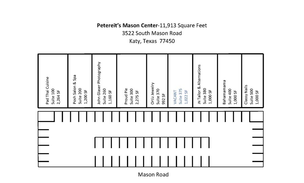 3522 Mason Rd, Katy, TX à louer - Plan de site – Image 3 sur 3