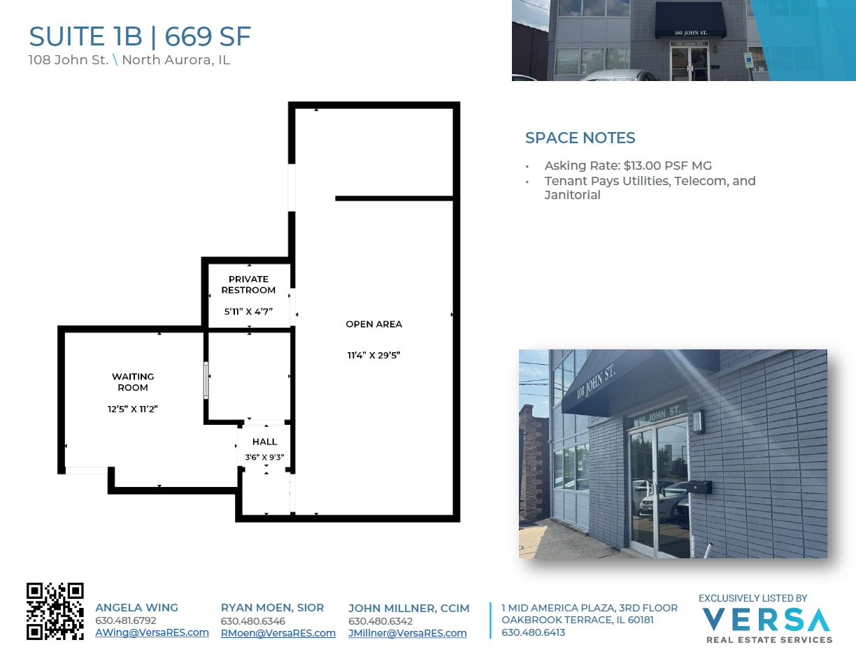 108 John St, North Aurora, IL à vendre Plan d’étage– Image 1 sur 2