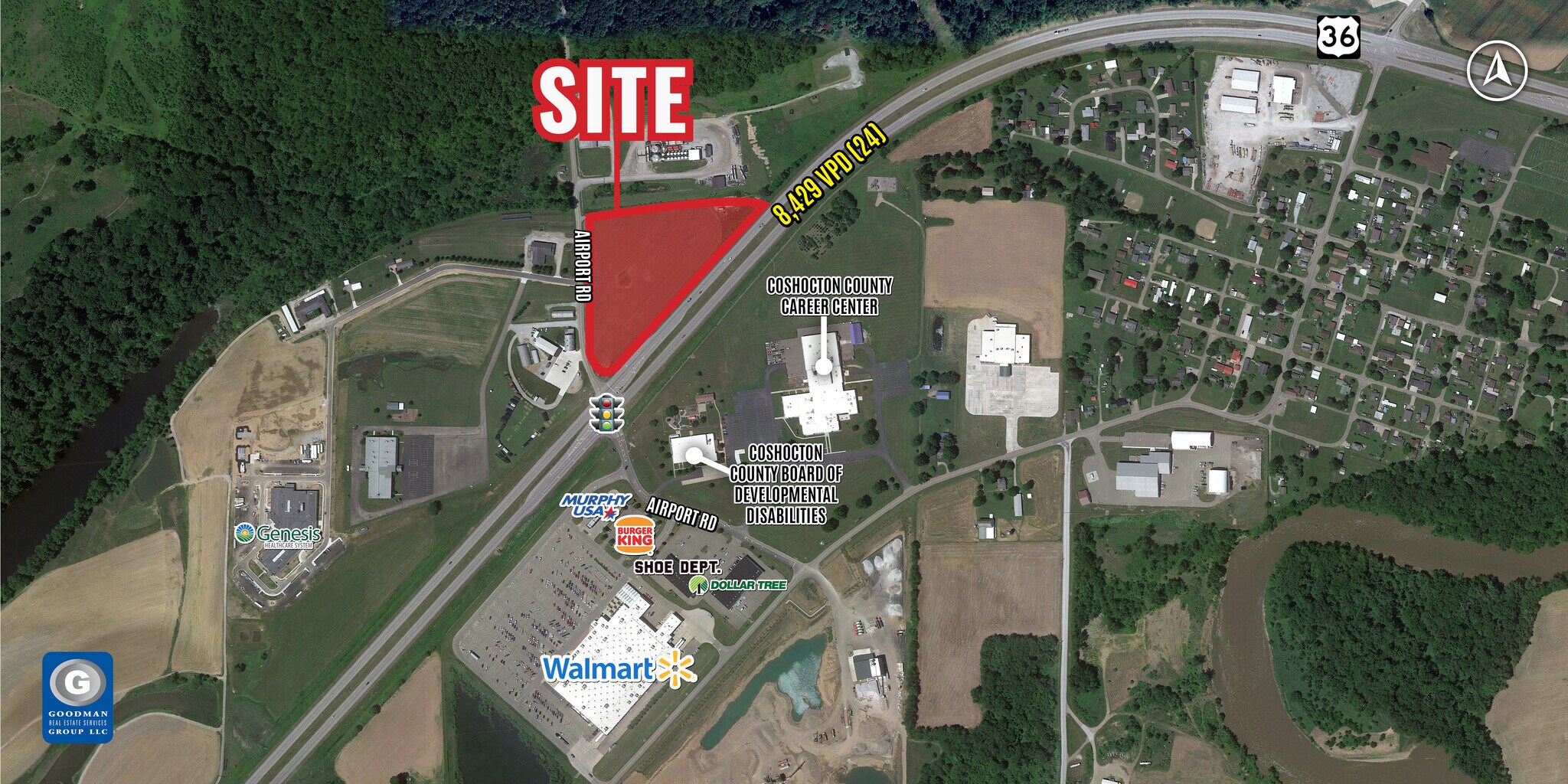 23900 Airport Rd, Coshocton, OH à louer Photo de l’immeuble– Image 1 sur 8