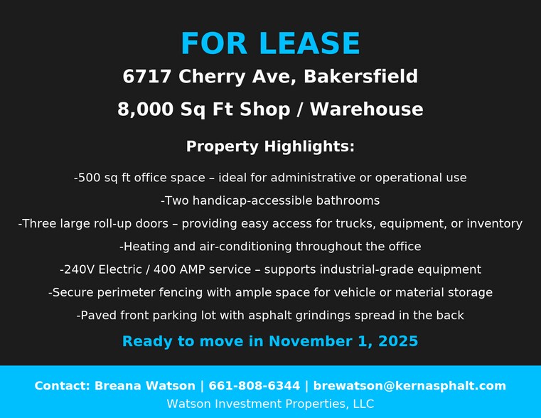 6717 Cherry ave, Bakersfield, CA à louer - Photo de l’immeuble – Image 2 sur 5