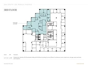 200 S Los Robles Ave, Pasadena, CA à louer Plan d’étage– Image 1 sur 1